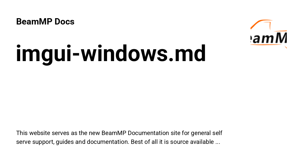 imgui-windows.md - BeamMP Docs