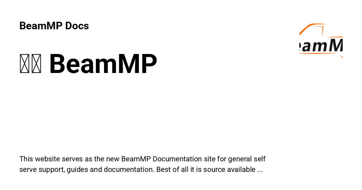 安装 BeamMP - BeamMP Docs